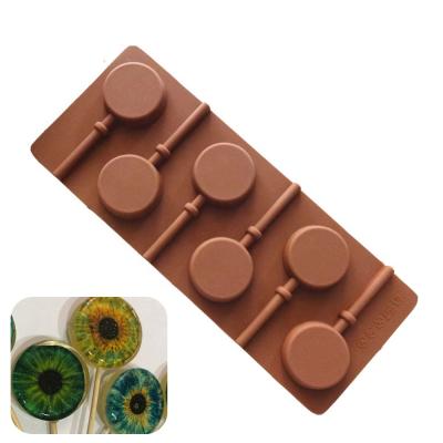 China Viable Silicone Mold For Round Cake Gummy Bakeware Pastry Forms Fondant Lollipop Candy Tools Cookie Chocolate Baking Mold for sale