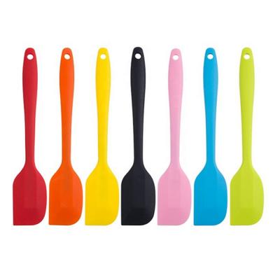 China Durable Small Spatulas 21cm Rubber Spatula Heat Resistant Non-Stick Silicone Scrapers Baking Tool Random Color for sale