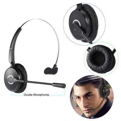 China Headband Hands Free Noise Canceling Earphone Over - The Head Wireless Headset With Dual Microphone For Phone for sale