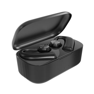 China Perfect Sound Comfortable Soft Ear Hook TWS bluetooth 5.0 Wearing Earbuds With Charging Case for sale