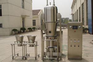 China Geneesmiddel Fluid Bed Granulator 0.3mpa-0.6mpa Fluidized Bed Powder Coating Machine Te koop