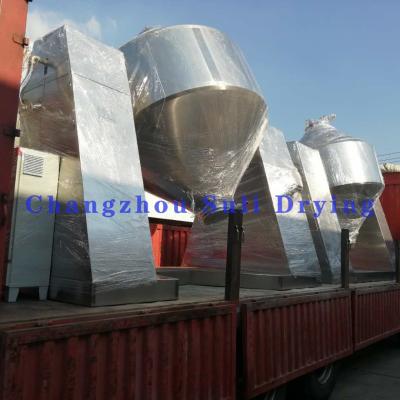 China SULI Rubber Flame Retardant Double Cone Rotary Vacuum Dryer Machine for Drying Process for sale