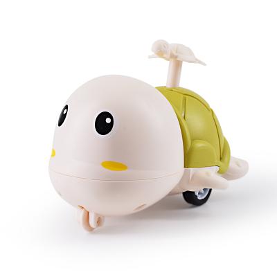 China New Products Push Type Children's Turtle Toy Toddler Educational Toy Pull Back Inertial Toy Car 6*6*8CM for sale