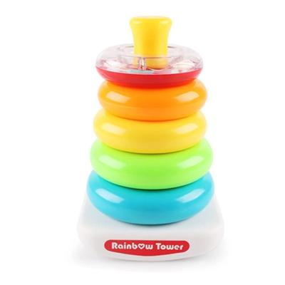 China New Design Children's Toy Stacking Ring Rainbow Tower Intelligence Educational Toys for Children for sale