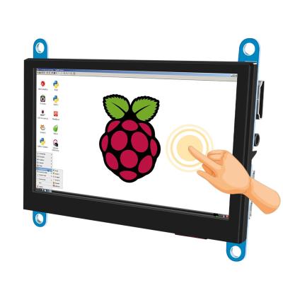 China 4.3 inch HDMI TFT LCD display capacitive touch screen with 800x480 high pixel display for raspberry pi 4 pi 3 B+ and PC 107.10(W)* 86.40(H) for sale