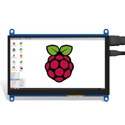 China 7inch IPS HDMI Touch Screen Monitor For Raspberry Pi 400 4 3B+ 3B Windows Raspberry Pi Screen Monitor IOT 1024*600 Pixels 166.50(W)*124.12(H)*18.40 (T)mm for sale