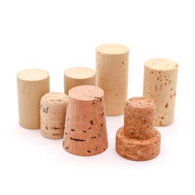 China Factory wholesale universal customized bottle stopper natural high quality wine cork t-shaped top cap for sale