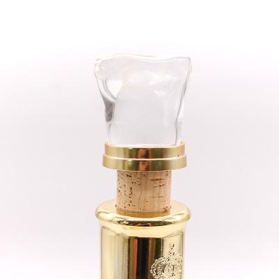 China Luxury Glass Bottles Factory Outlet Wine Stoppers Cork Wine Bottle Caps Various Styles Of Glass for sale