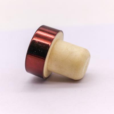 China Supply Variety Size Custom Aluminum Cap Synthetic Cork / Aroma Cork / Wine Stopper for sale