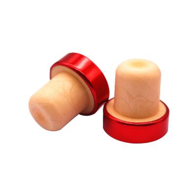 China Supply Variety Size Hot Selling Custom Size Aluminum Cap Synthetic Cork / Aromatic Cork / Wine Stopper for sale