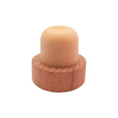 China T-shaped lid of bottles red wine sai whiskey stopper wine bottle stopper wooden lid for sale