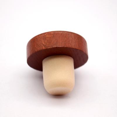 China Bottles Seal Good Selling Custom Wooden Capsule Oil Stopper Polymer Cap Wine Cork Cap for sale