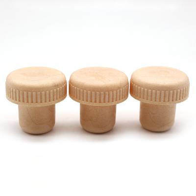 China Bottles seal new design sai red wine whiskey bottle wine stopper wooden stopper lid t-shaped lid for sale