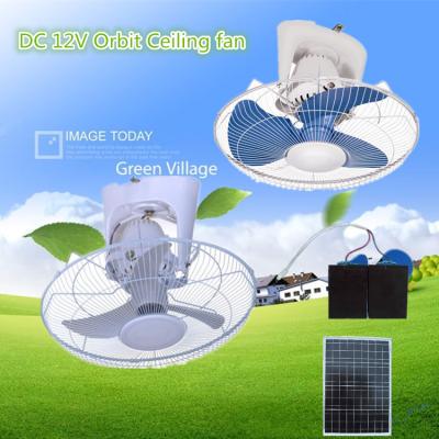 China DC Solar Ceiling Fan Ceiling Fan Top Orbit Oscillating Top Fan for sale