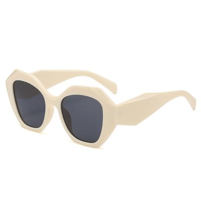 China Fashion Sunglasses Street Style Customized Design Women Hip Hop Polygon Sunglasses Sun Glasses Wholesale for sale