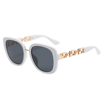 China Fashion sunglasses European and American retro personality polygon frame hot sale big sunglasses for women and men for sale