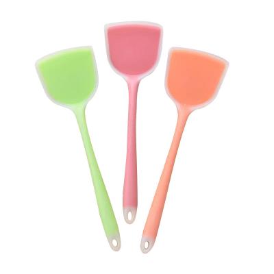 China DH Silicone Non Durable Premium Heat Resistant Kitchen Spatula Stick Medium Stick Non Cooking Shovel for sale