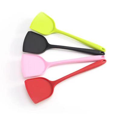 China Non Viable Premium Silicone Stick Silicone Spatula Turner Silicone Heat Resistant Shovel for sale