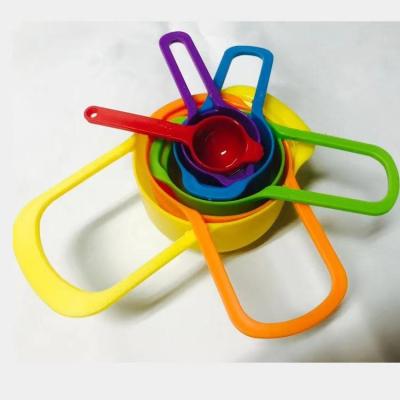 China CAD Viable Factory 6pcs Colorful Plastic Measuring Cups Set and Measuring Cups Set for sale