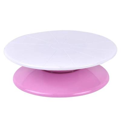 China Sustainable Hot Selling Tools Amazon Plastic Cake Turntable Decorating Turntable for sale