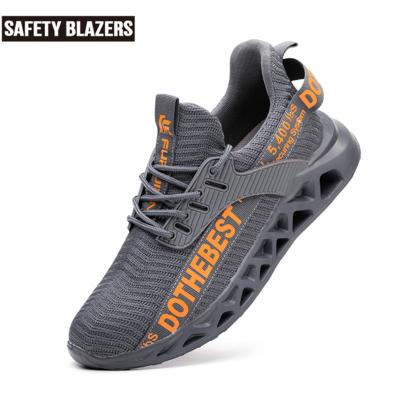 China SAFETY ANTI-SLIP BLAZERS 2022 Breathable Steel Toe Caps Non Slip Comfortable Work Casual Safety Shoes for sale