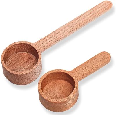 China Disposable Coffee Scoops for Wooden Canister Tablespoon for Ground Coffee or Handmade Protein Scoops Made of Beech for sale