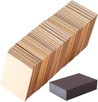 China Europe Tailai 4 x 4 Inch Unfinished Blank Wooden Square Pieces for Writing Painting Crafts and DIY Arts Project Wooden Board for Drawing for sale