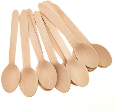 China Tailai Disposable Wooden Spoons 100PCS 6.25