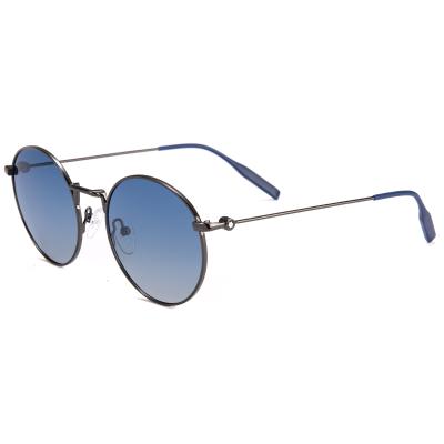 China 2021 Retro Men Sunglasses Eyewear Fashion Women Sun glasses Blue Lens Metal Sunglasses for sale