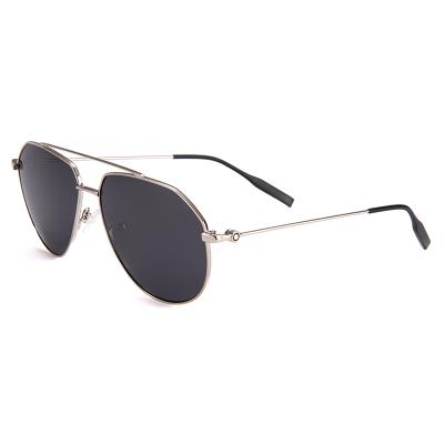 China 2021 Promotional China High Quality Classic Fashion Glasses Round Metal Sunglasses Polarized Unisex for sale