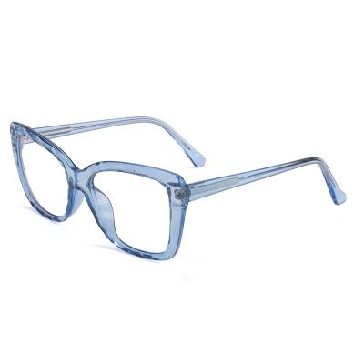 China OEM Service TR90 Frame Women Optical Frame AC Lens Transparent Modification for sale