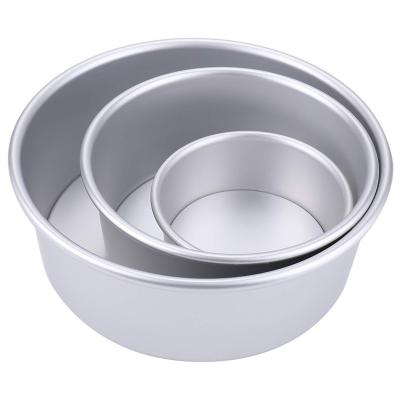 China Custom Viable Wideny Kitchen Christmas Cake Decorating Supply Aluminum Alloy Non-Stick Round Cake Baking Mold For Home Restaurant for sale