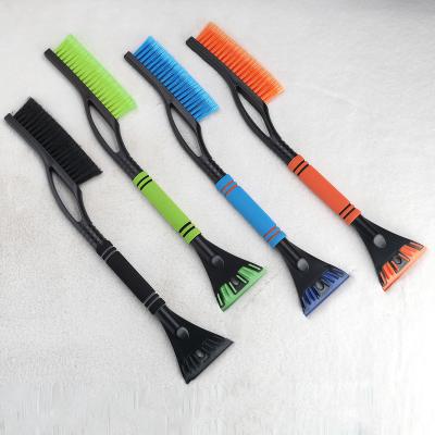 China PP+Aluminum+ABS Telescopic Car Handle Snow Plow Sweeper Ice Scraper Handle Ice Scraper for sale