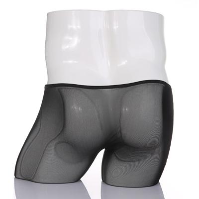 China All Seasons Mesh Boxershorts Ultrathin Transparent Hombre Leg Panties Sexy Men Underwear Briefs Men Seamless Boxer Long for sale