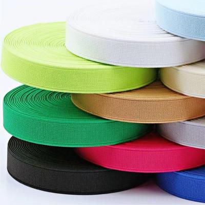 China Fast Shipping Elastic Overlock Webbing Gurtband Webbing Storage Ribbon 20mm Elastic Belt Roll Elastic Band Custom For Shoes for sale