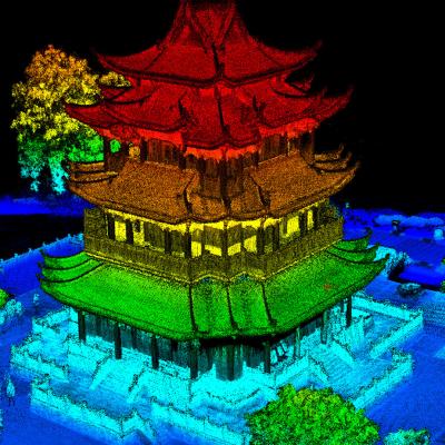 China Modelagem de mapeamento de torre 3D Sistema de digitalização UAV LiDAR GS-130X à venda