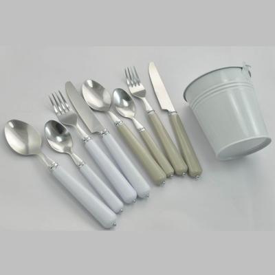 China High Quality Viable Stainless Steel Cutlery Sets Wedding Spoon Fork Knife Flatware Set for sale