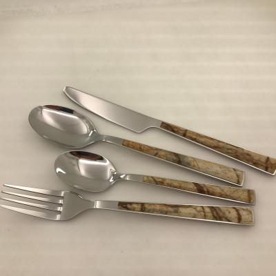 China High Quality Sustainable Marble Tarpaulin S.S Staple Hand Cutlery for sale