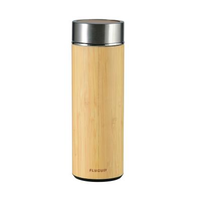 China Sustainable Stainless Steel Ice Cream Tumblers Bamboo Insulated Coffee Mugs Wholesale for sale