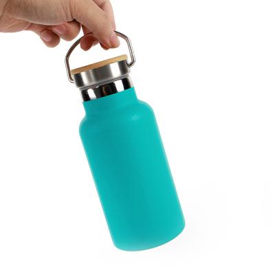 China Eco Friendly Sustainable Insulated Stainless Steel Kids Drinking Water Bottle With Lid Bamboo Products for sale