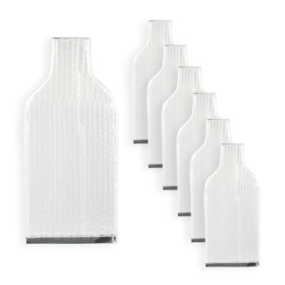 China Foam High Quality Reusable Travel Plastic Wine Bottle Protector Customized Wine Bags for sale