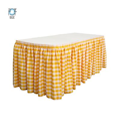 China Waterproof Excellent Quality Table Skirt Material Anti-Corrosion Plastic Wedding for sale