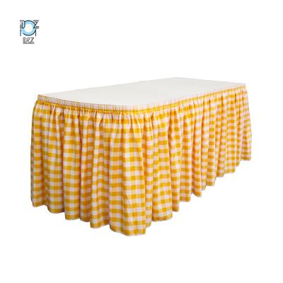 China Waterproof Durable Easy Installation Smooth Surface Plastic Table Skirt for sale