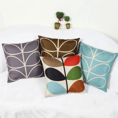 China 2021 13 Color Viable Geometric Leaf Abstract Geometry Leaves Bright Color Pillow Cover OEM ODM for sale