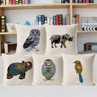 China Simply 2021 Bohemia Ethnic Animals Elephant Outdoor Chair Cushion Cover for sale