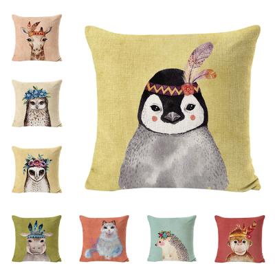 China 2021 Lovely Animals Sustainable Penguin Pillow Cover 18