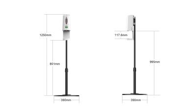 China Batterie-an der Wand befestigte Seifenspender 1300ml 4AA gelatieren Handdesinfizierer zu verkaufen