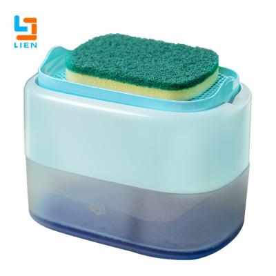 Cina Lavastoviglie Kitchen Soap Dispenser con il ODM dell'OEM materiale dell'ABS della spugna in vendita