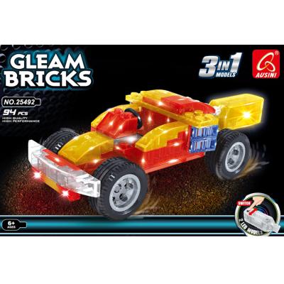 China Hot Custom Plastic Cool Didactic Fun Racing Cars Building Toys Import Building Block For Boys for sale