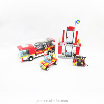 China Plastic Creative Rescue Center Building Toy 333PCS Fire Blocks Preschool Learning Toys For 5 Age Children for sale